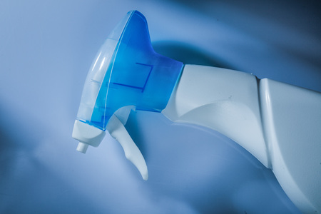 Plastic sprayer on white background.