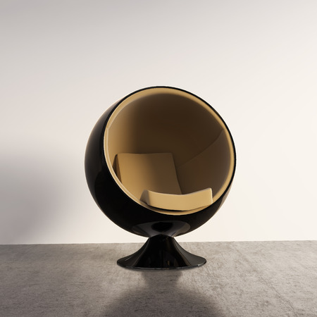 Contemporary minimal modern isolated chairの写真素材