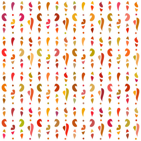 striped pattern with ethnic motifs: orange, purple, redのイラスト素材
