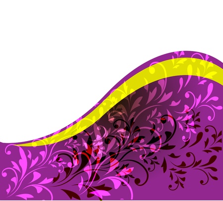 Invitation or wedding card with abstract floral background.のイラスト素材