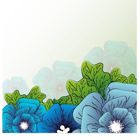 Card with abstract floral background のイラスト素材