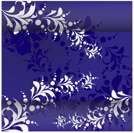 Card with abstract floral background のイラスト素材