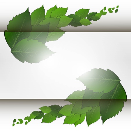leaves spaceのイラスト素材