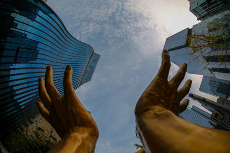 Autumn scenery of the Changdeokgung Palace in Seoul, South Koreaの写真素材