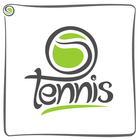 The image on the tennis themeのイラスト素材