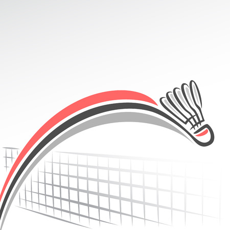 Abstract background on the badminton themeのイラスト素材