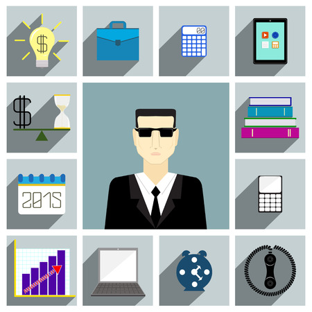 Business iconsのイラスト素材