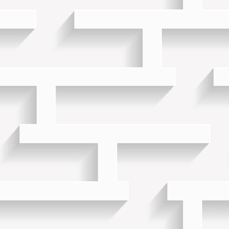 Seamless pattern of a maze with long shadowのイラスト素材