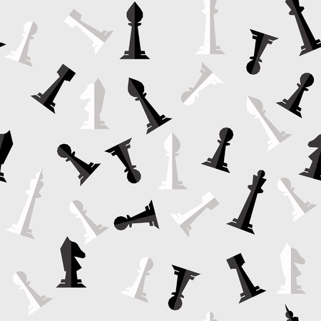 Seamless chess pattern. Flat designのイラスト素材
