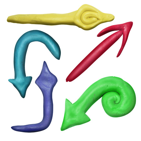 Plasticine arrowのイラスト素材