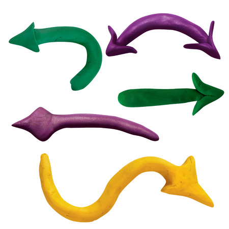 Plasticine arrowのイラスト素材
