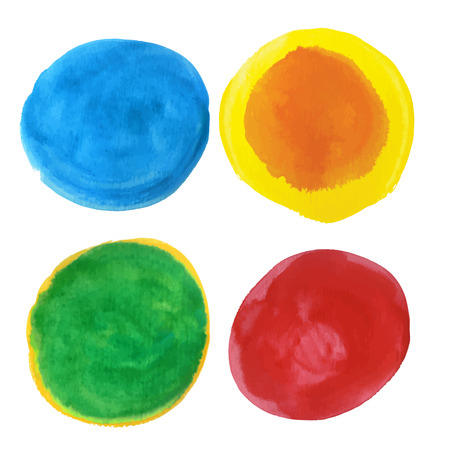 Abstract watercolor spotsのイラスト素材