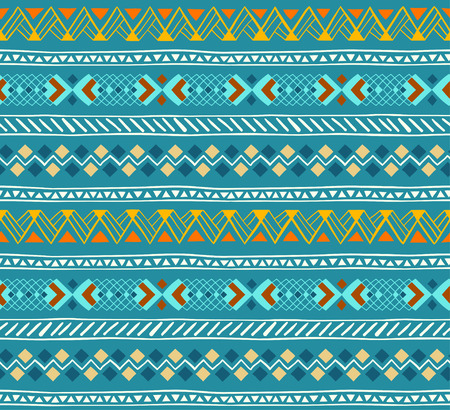 Seamless pattern in style zentangle ethnicのイラスト素材