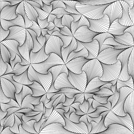Triangles in black and white backgroundのイラスト素材