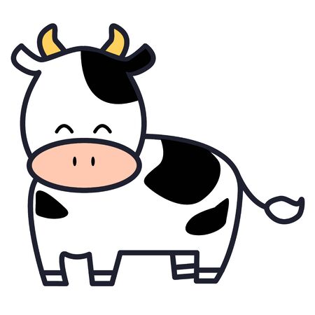 Cow icon materialのイラスト素材