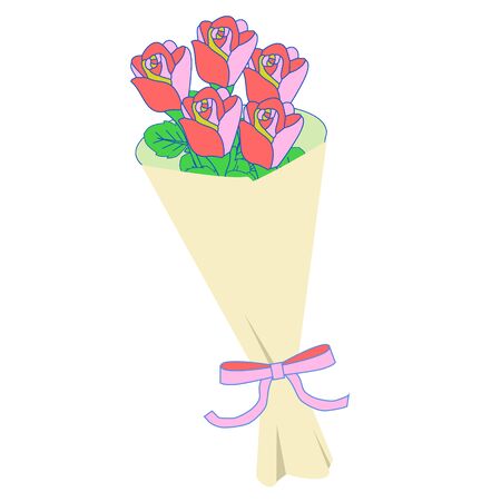 Bouquet of rosesのイラスト素材