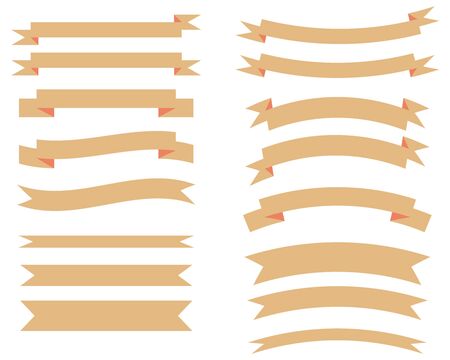 Ribbon decoration setのイラスト素材