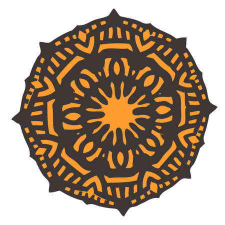 Asian mandala iconのイラスト素材