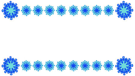Modern lace frame illustrationのイラスト素材