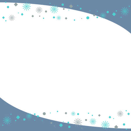 Crystal and blue ornamental frameのイラスト素材