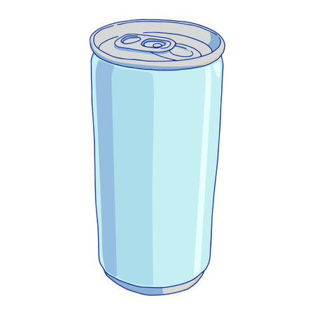 Hand drawn illustration of a simple canのイラスト素材
