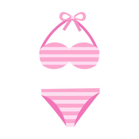 Clip art of pink swimsuitのイラスト素材