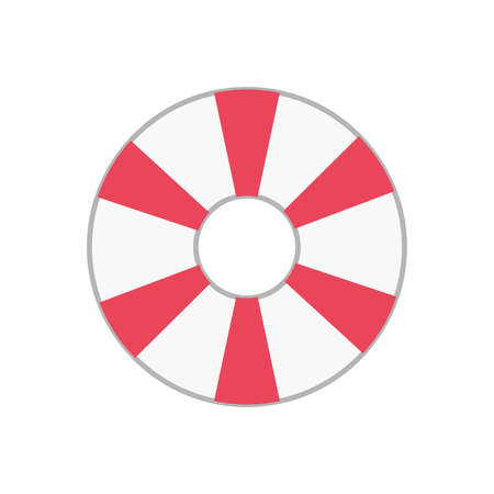 Illustration of red and white swim ringのイラスト素材