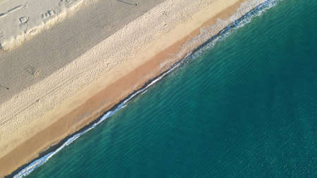 Pacific Ocean beach with clear calm water. Baja California Sur. Cabo San Lucas.