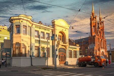 Museum of Modern Art in Samara city.のeditorial素材