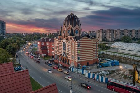 Russia, Kaliningrad - September 9, 2019. Jewish Synagogue in Kaliningrad.のeditorial素材