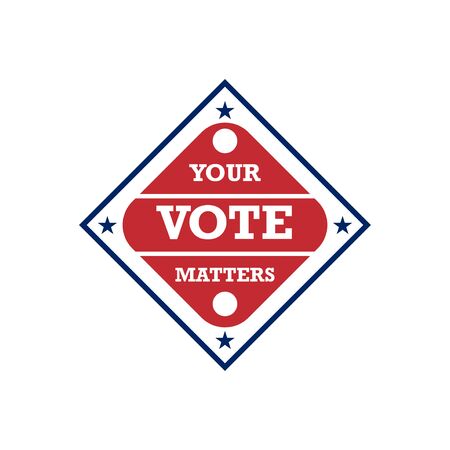 2020 United States of America Presidential Election Button Design, badges and vote labels.のイラスト素材