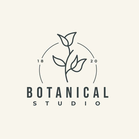 Design symbol icon sign. Illustration vector of an organic leaf. Graphic plant element . Botanical nature flower. minimalist organic concept beautiful minimalist Free Vector.のイラスト素材