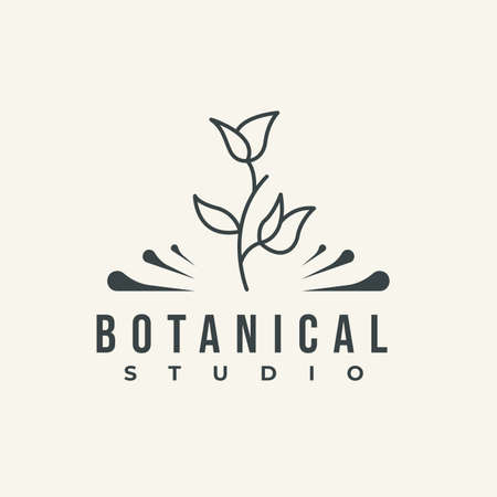 Design symbol icon sign. Illustration vector of an organic leaf. Graphic plant element. Botanical nature flower. minimalist organic concept beautiful minimalist Free Vector.のイラスト素材