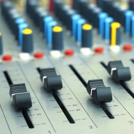Audio mixerの写真素材