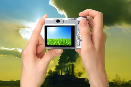 Nature problems conceptの写真素材