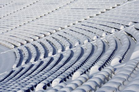 Winter stadium's seats