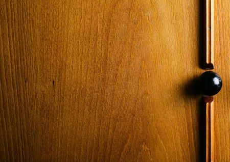 Wood surface with knobの写真素材