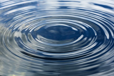 Ripples on water surfaceの写真素材
