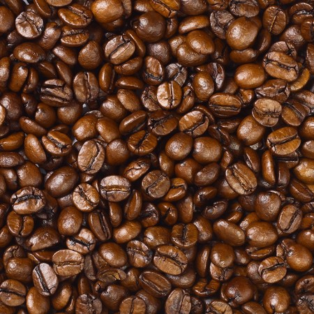 Brown coffee beansの写真素材