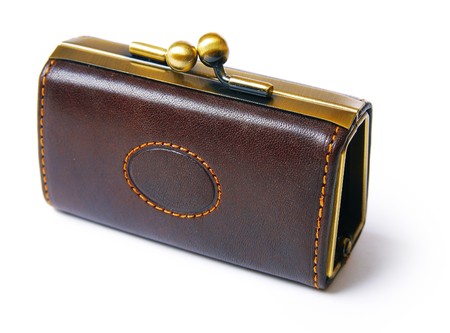 Classic purse over white