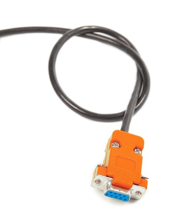 Connector with wire over white