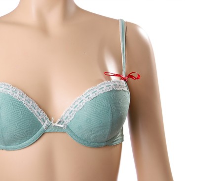 Plastic dummy with bra の写真素材