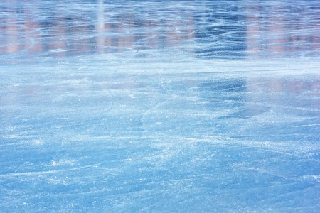 Scratched blue ice surface