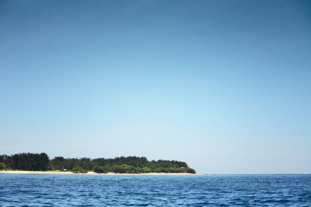 Tropical island in a seaの写真素材