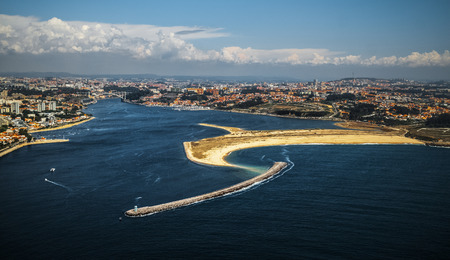 City of Porto aerial view, Portugalの写真素材