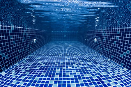 Underwater shot of the swimming pool
