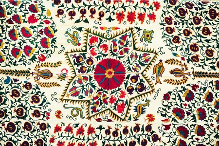 Oriental ornament mosaic pattern in Uzbekistan