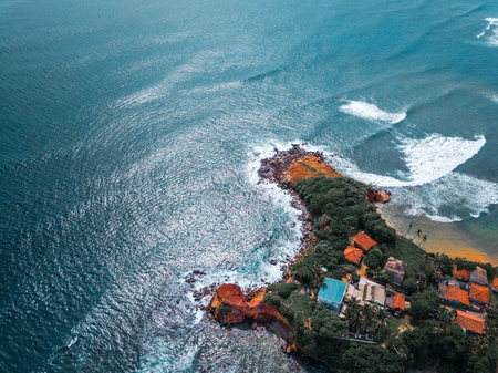 Tropical coast of the island of Sri Lankaの写真素材