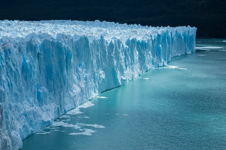 Perito Moreno glacier with clear water, Argentinaの写真素材