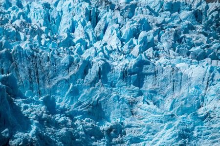 Blue glacier texture. Part of the Hanging Glacier in Quelat National Park, Patagonia, Chileの写真素材